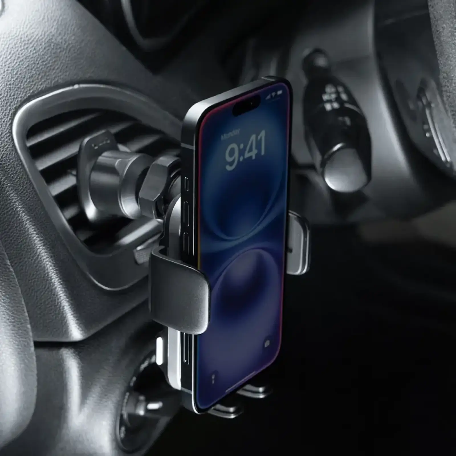 Автомобільний тримач Proove Nitro Charge 15W Matte Black (WHNC15002005)