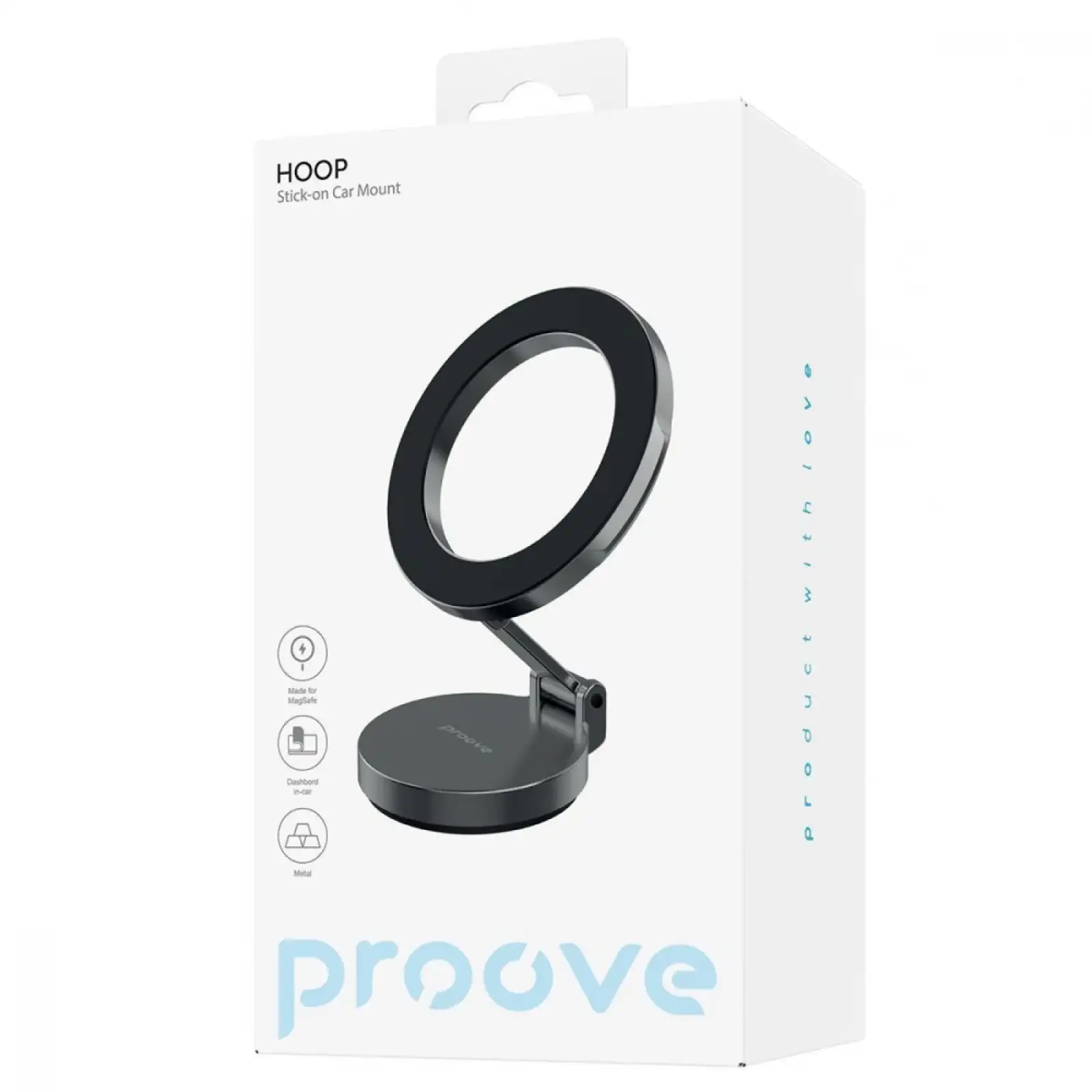 Автодержатель Proove Hoop Stick-on Car Mount Black, CHHS00000005
