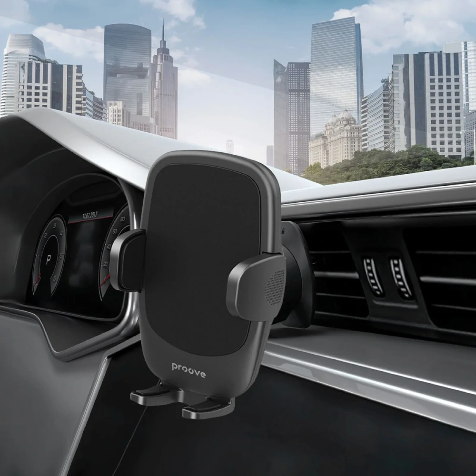 Автодержатель Proove Soft Lock Air Outlet Car Mount Black, CHSL00000001