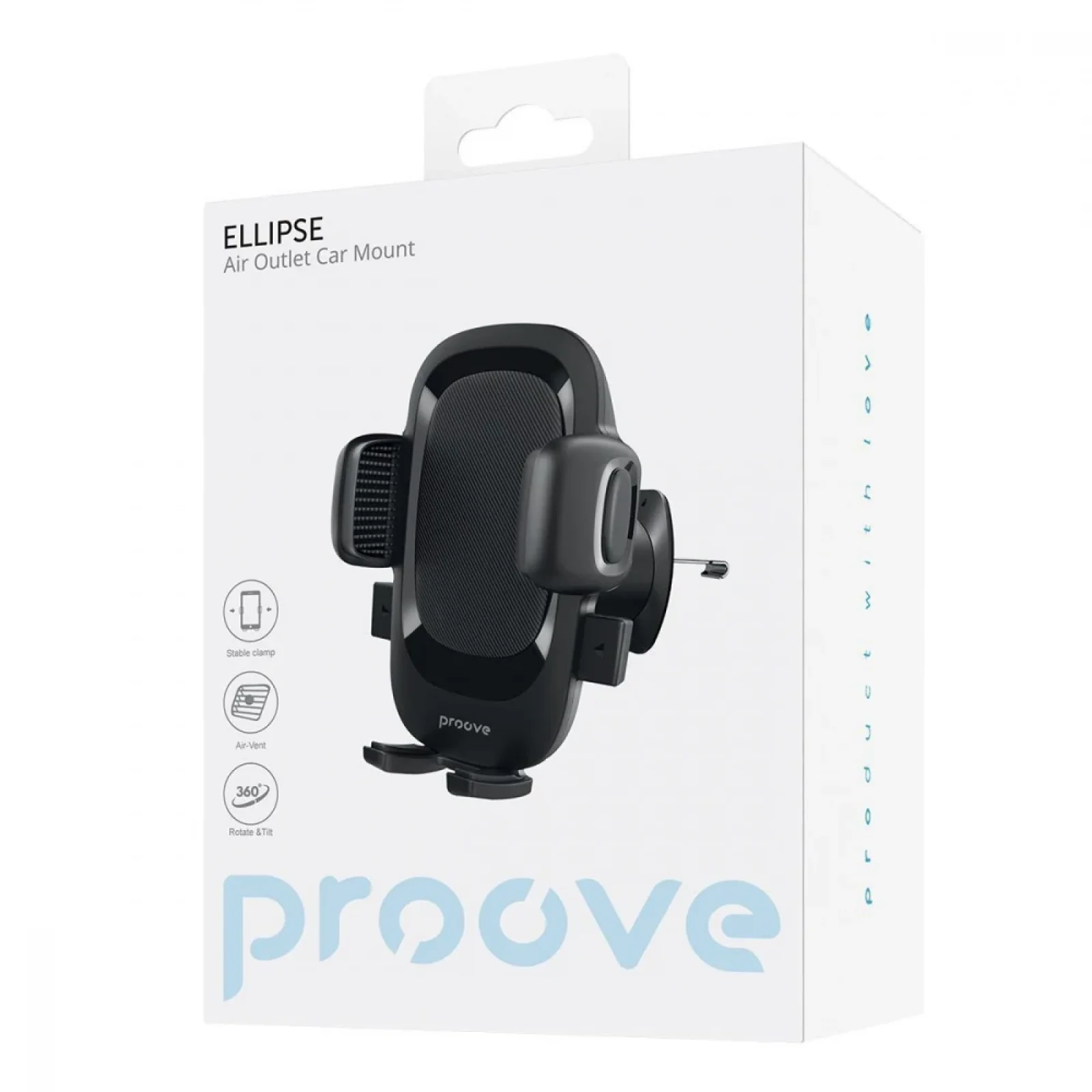 Автомобільний тримач Proove Ellipse Air Outlet Car Mount Black, CHEC00000001