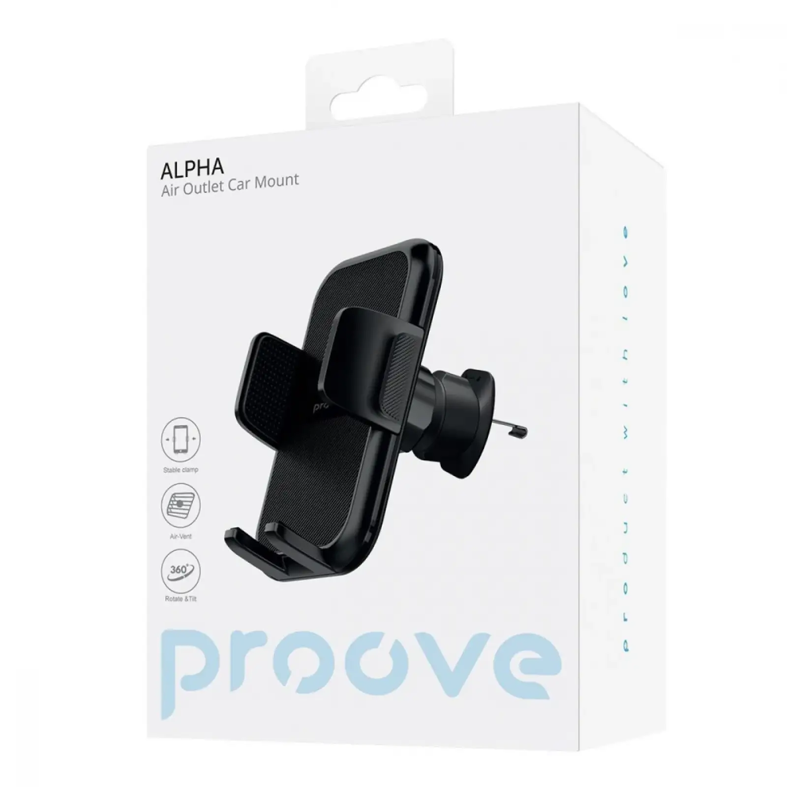 Автодержатель Proove Alpha Air Outlet Car Mount Black, CHAP00000001