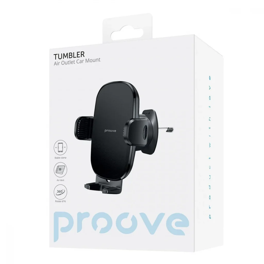 Автомобільний тримач Proove Tumbler Air Outlet Car Mount Black, CHTB00000001