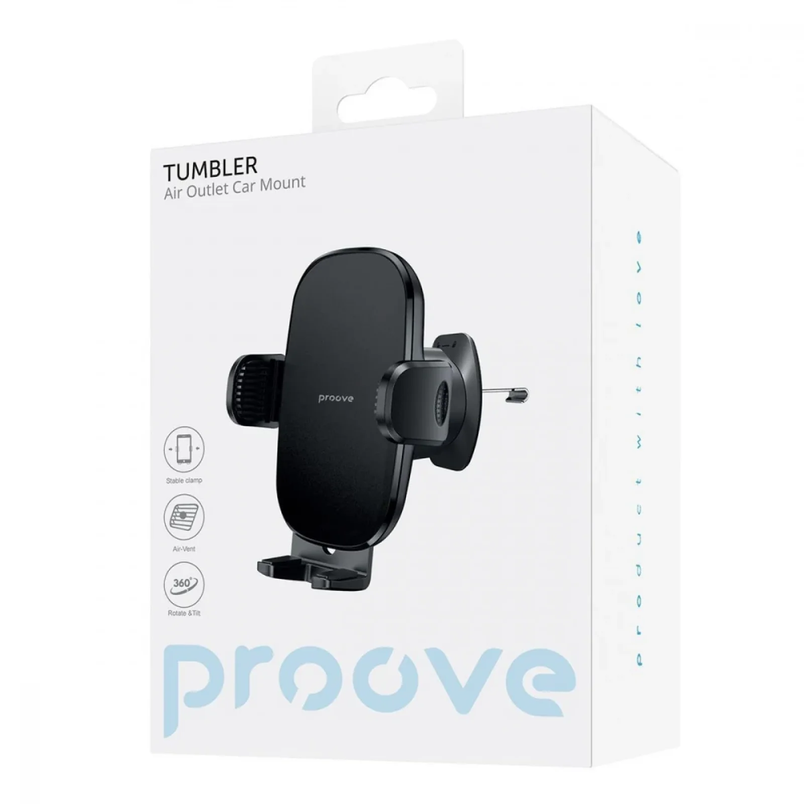 Автомобільний тримач Proove Tumbler Air Outlet Car Mount Black, CHTB00000001