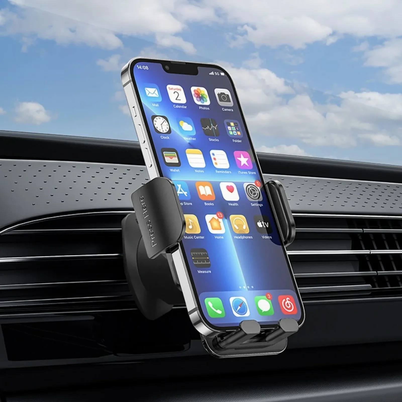 Автодержатель Proove Crystal Clamp Plus Air Outlet Car Mount Black, CHCCP0000001