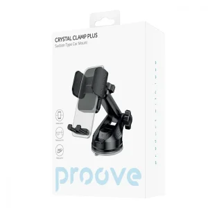 Автомобільний тримач Proove Crystal Clamp Plus Suction Type Car Mount Black, CHCSP0000001