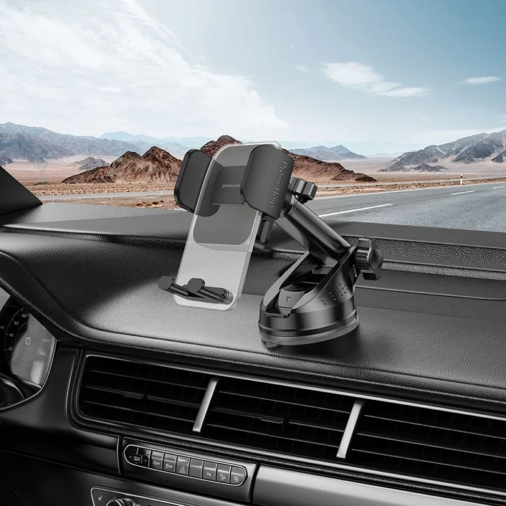 Автомобільний тримач Proove Crystal Clamp Plus Suction Type Car Mount Black, CHCSP0000001