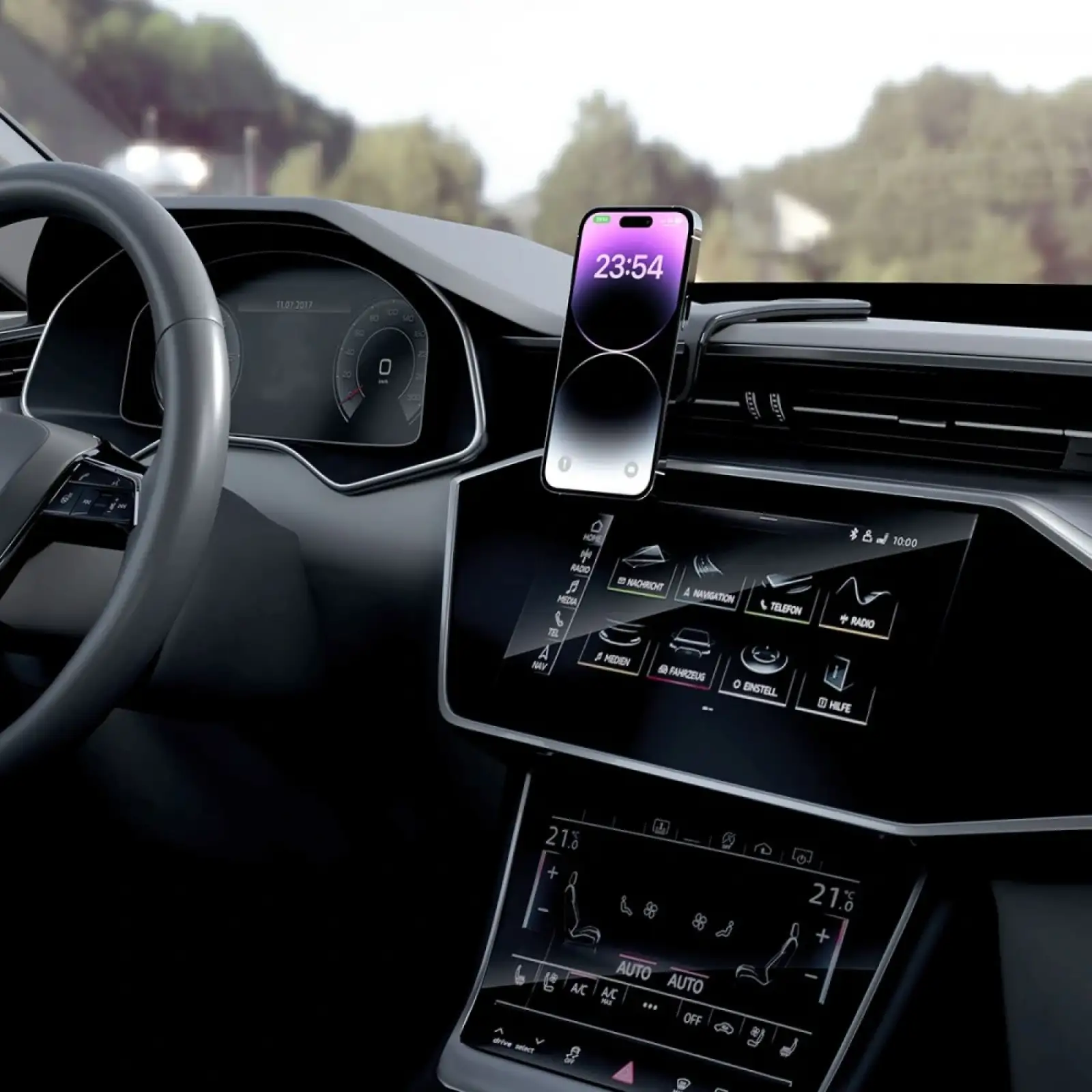 Автомобільний тримач Proove Block Magnetic Stick-on Car Mount Black, CHBM00000001