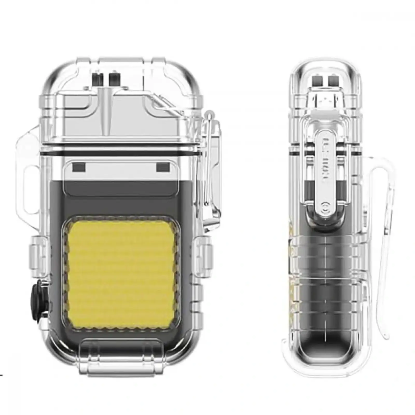 Акумуляторний LED ліхтарик ZC-209 з запальничкою Black