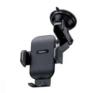 Автомобiльний тримач Baseus UltraControl Go Series Clamp-Type (Suction Cup Version) black, C40361600111-00