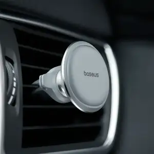 Автомобільний тримач Baseus Magnetic Car Mount with Cable Clip Air Vent Version Black