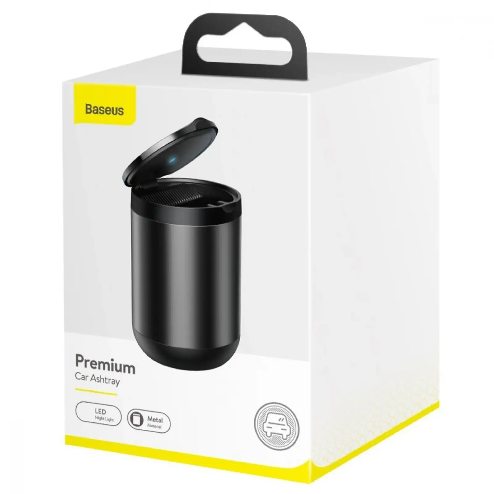 Автомобільна попільничка Baseus Premium Car Ashtray (2 Series) Black, C20464700111-00