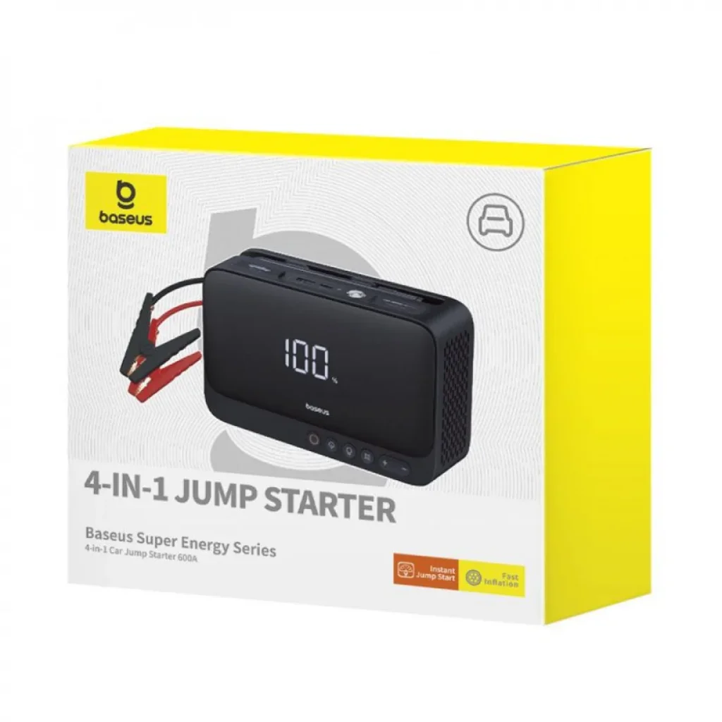 Пусковий Пристрій Baseus Super Energy Series 4в1 600A Black, C00245902111-00