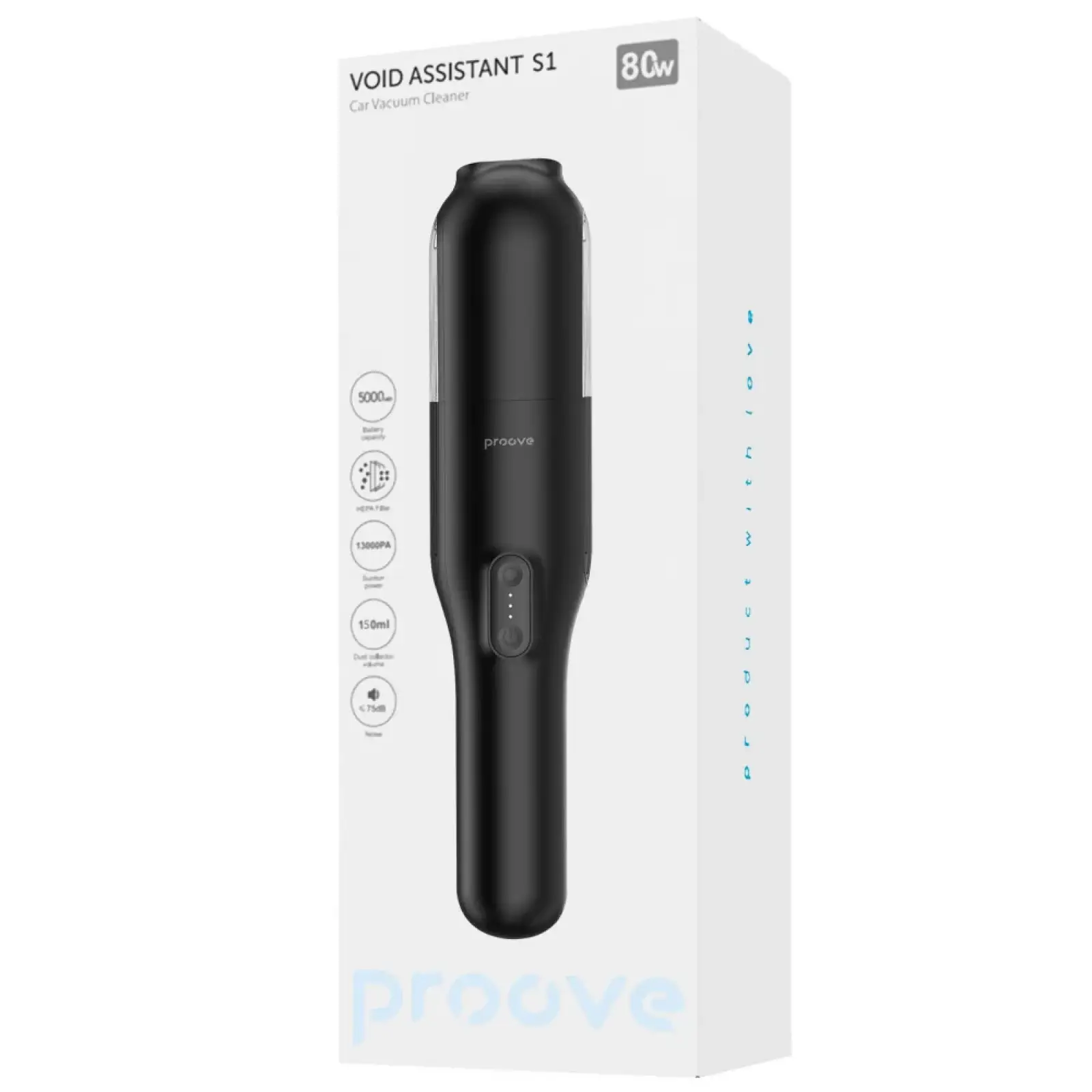 Портативний пилосос Proove Void Assistant S1 (13000pa) Black, PAVS10801201