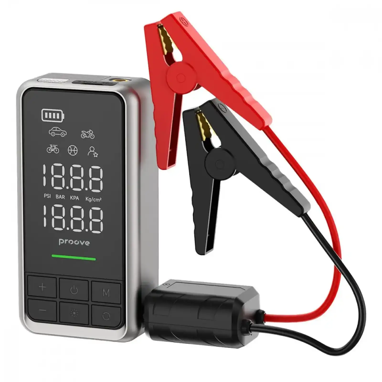 Пусковий Пристрій 2 in 1 + Насос Proove Air Jump 10400mAh 1000A Gray
