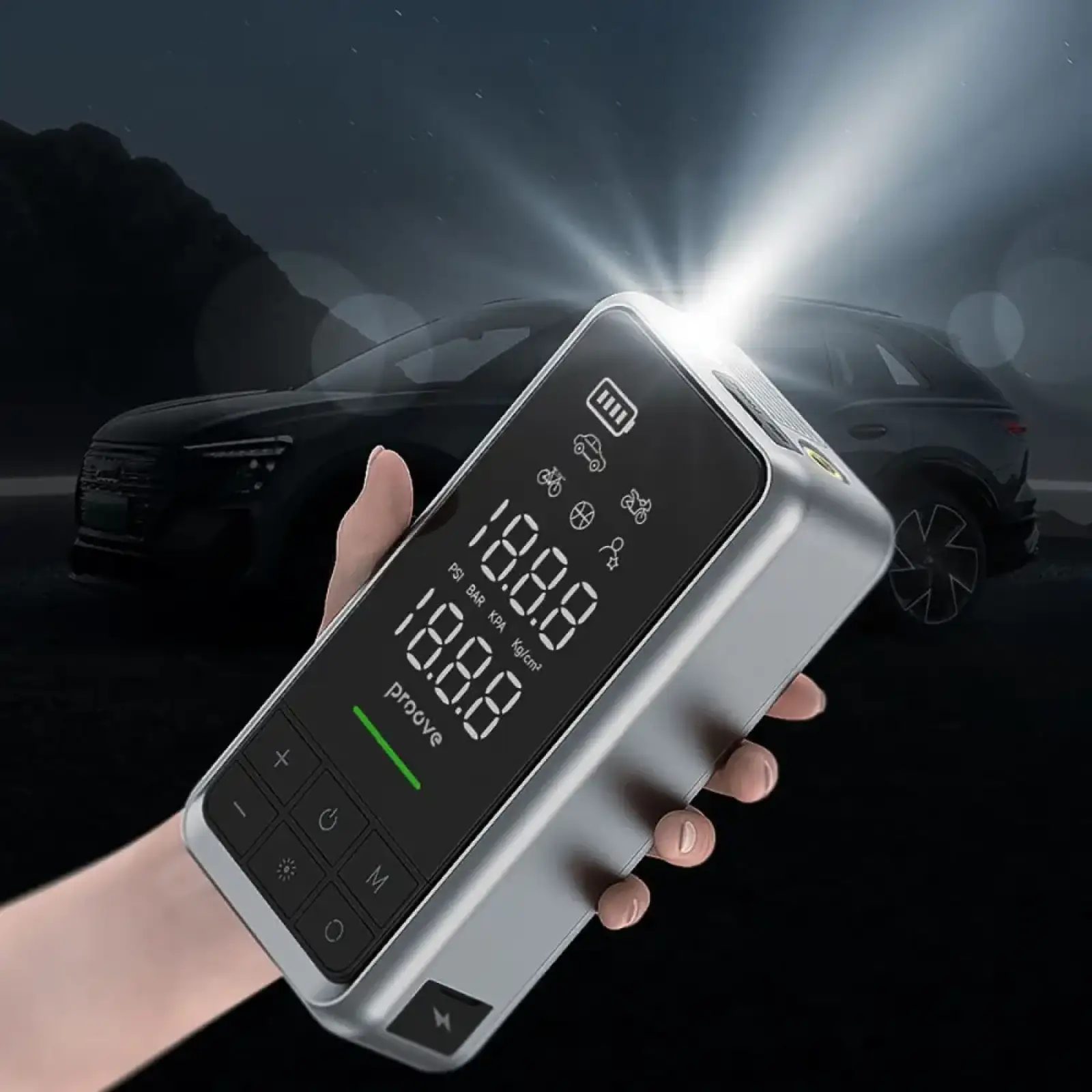 Пусковий Пристрій 2 in 1 + Насос Proove Air Jump 10400mAh 1000A Gray