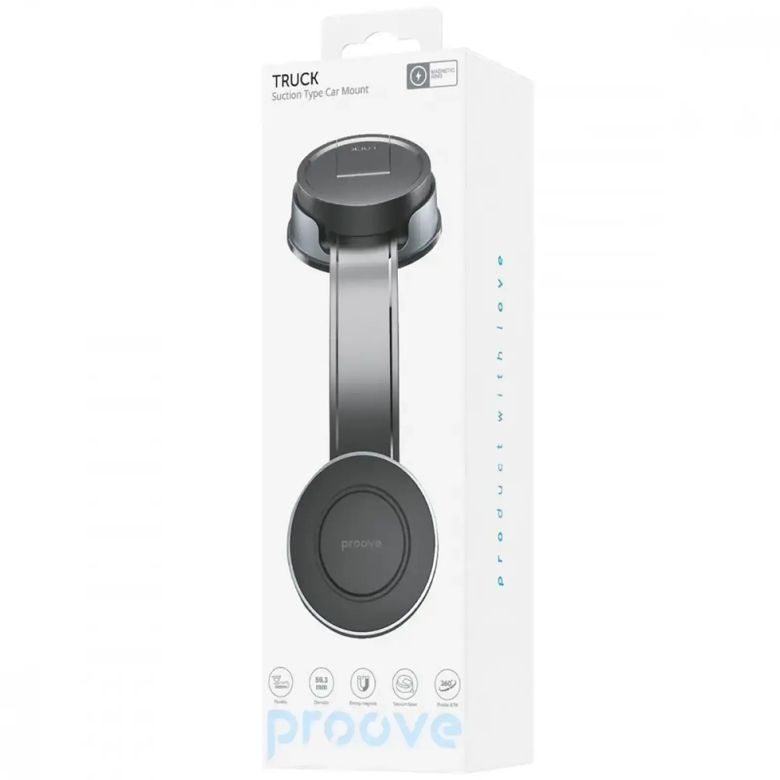 Автодержатель Proove Truck Suction Type Car Mount Black (CHPT00000001)
