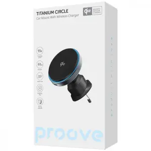 Автомобільний тримач Proove Titanium Circle Qi2 15W Gray (WHTC15010003)