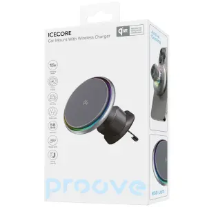 Автодержатель Proove IceCore Qi2 15W Gray (WHIC15002003)