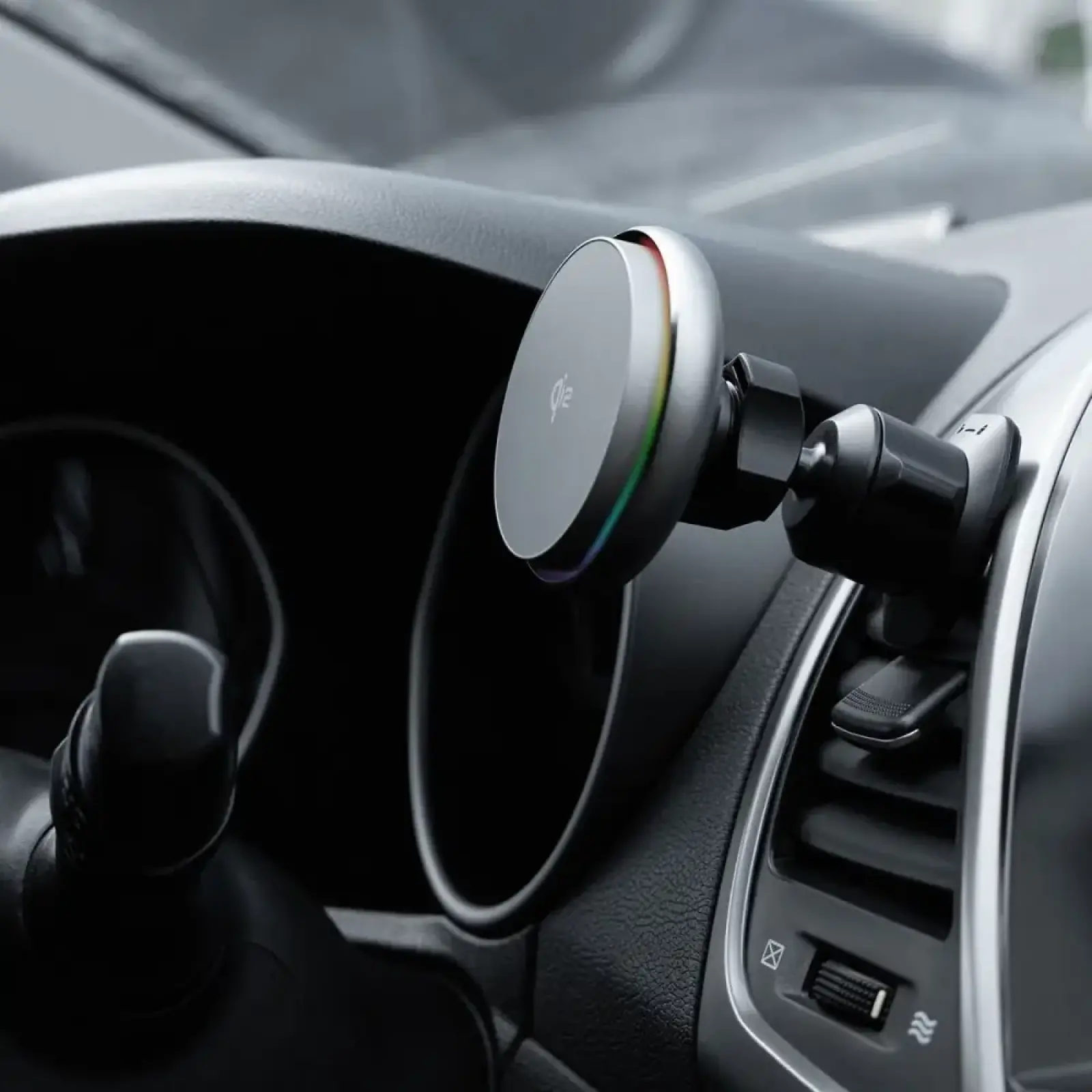 Автодержатель Proove IceCore Qi2 15W Gray (WHIC15002003)