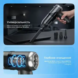 Портативный пылесос Proove Void Assistant V1 (5000pa) Black (PAVS15001201)