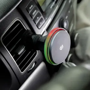 Автодержатель Proove Light Crystal Qi2.2 25W Gray (WHLC25002003)