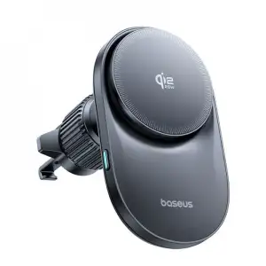 Автомобільний тримач з Бездротовим ЗП Baseus PrimeTrip VC2 Pro Qi2.2 25W Black