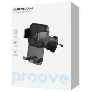 Автодержатель Proove Carbon Clamp Air Outlet Car Mount Black (CHCNA0000001)