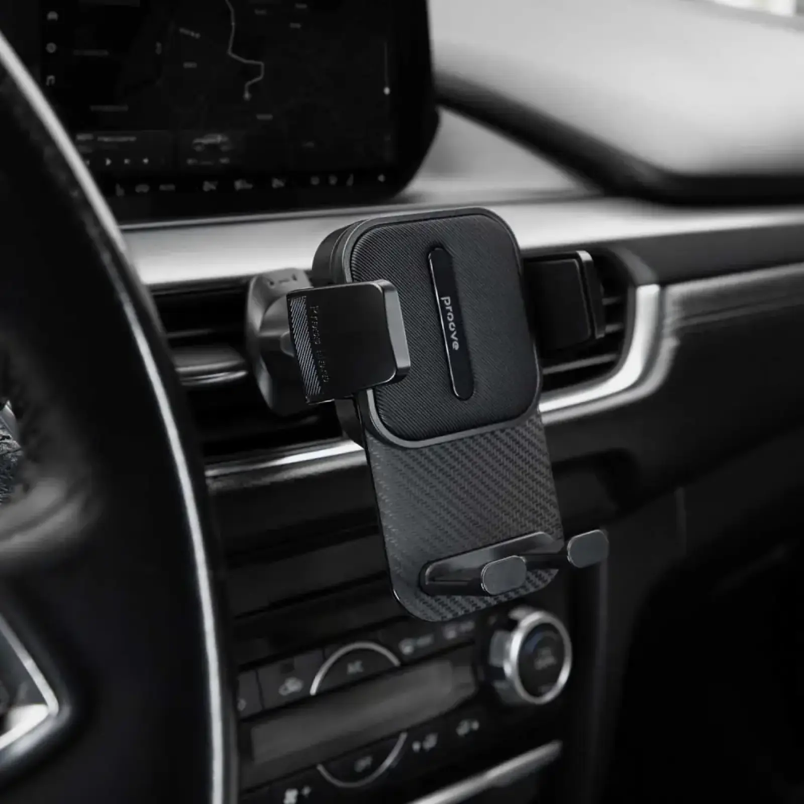 Автодержатель Proove Carbon Clamp Air Outlet Car Mount Black (CHCNA0000001)