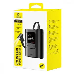 Автомобильный насос Baseus GoTrip VA1 Super Mini 100W (Wired) Black