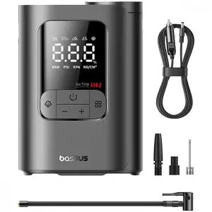 Автомобильный насос Baseus GoTrip VA1 Super Mini 100W (Wired) Black