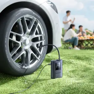 Автомобильный насос Baseus GoTrip VA1 Super Mini 100W (Wired) Black