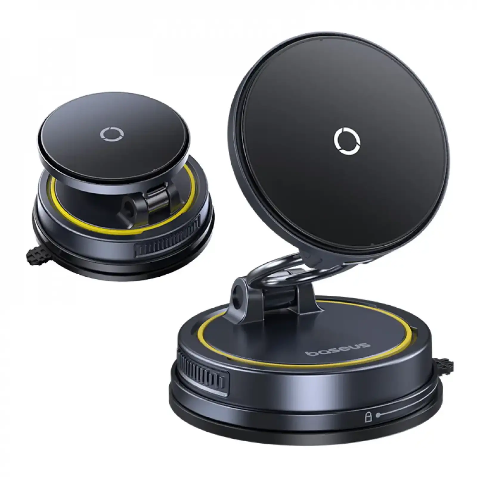 Автодержатель с Беспроводной Зарядкой Baseus PrimeTrip VC2 Flex Pro 15W Black