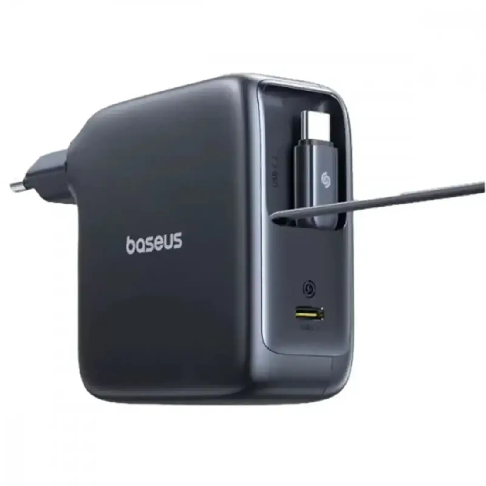 СЗУ Baseus EnerCore CJ21 Fast Charger with Dual Retractable Cables 67W (3 Type-C) Black