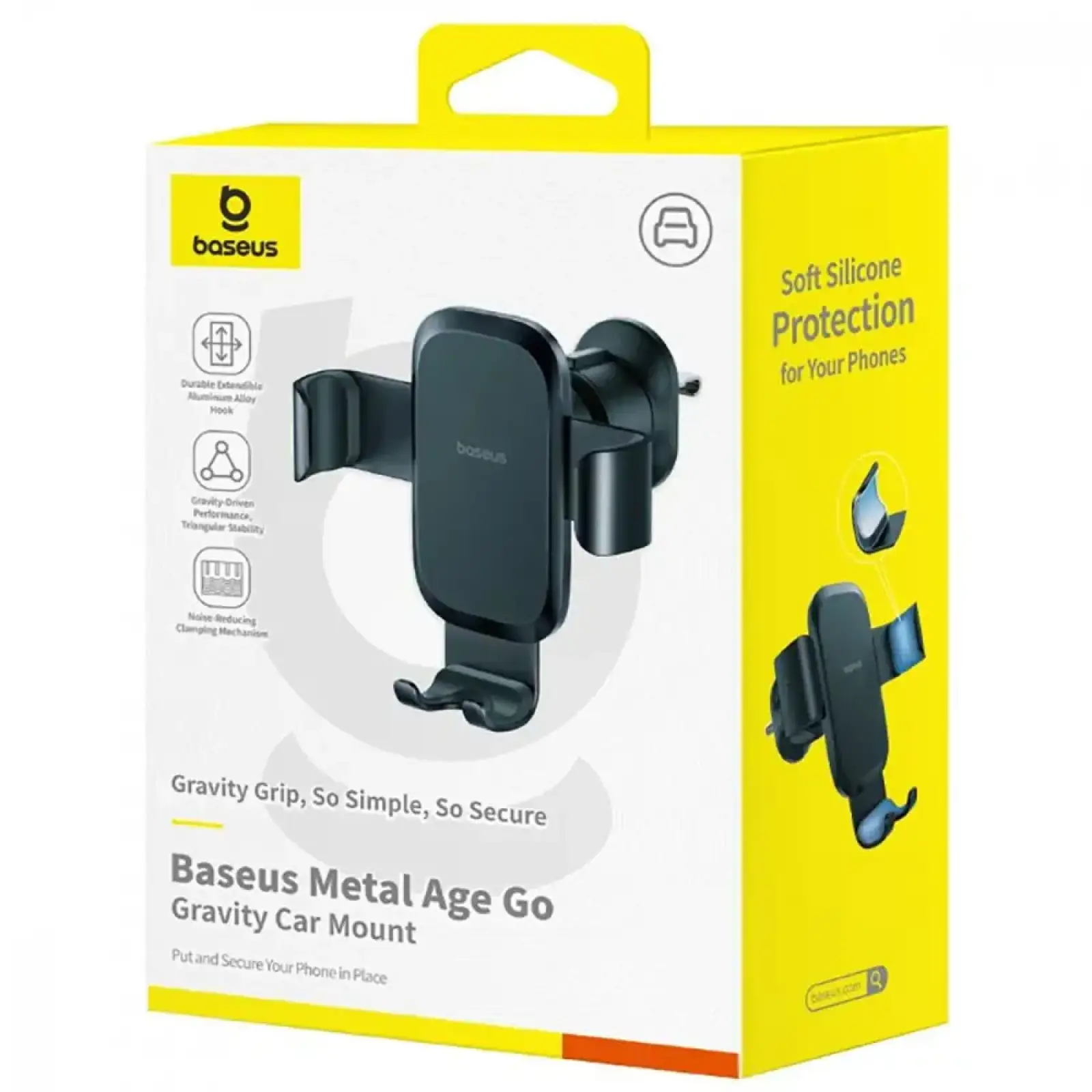 Автомобільний тримач Baseus Metal Age Go Air Outlet Car Mount Black
