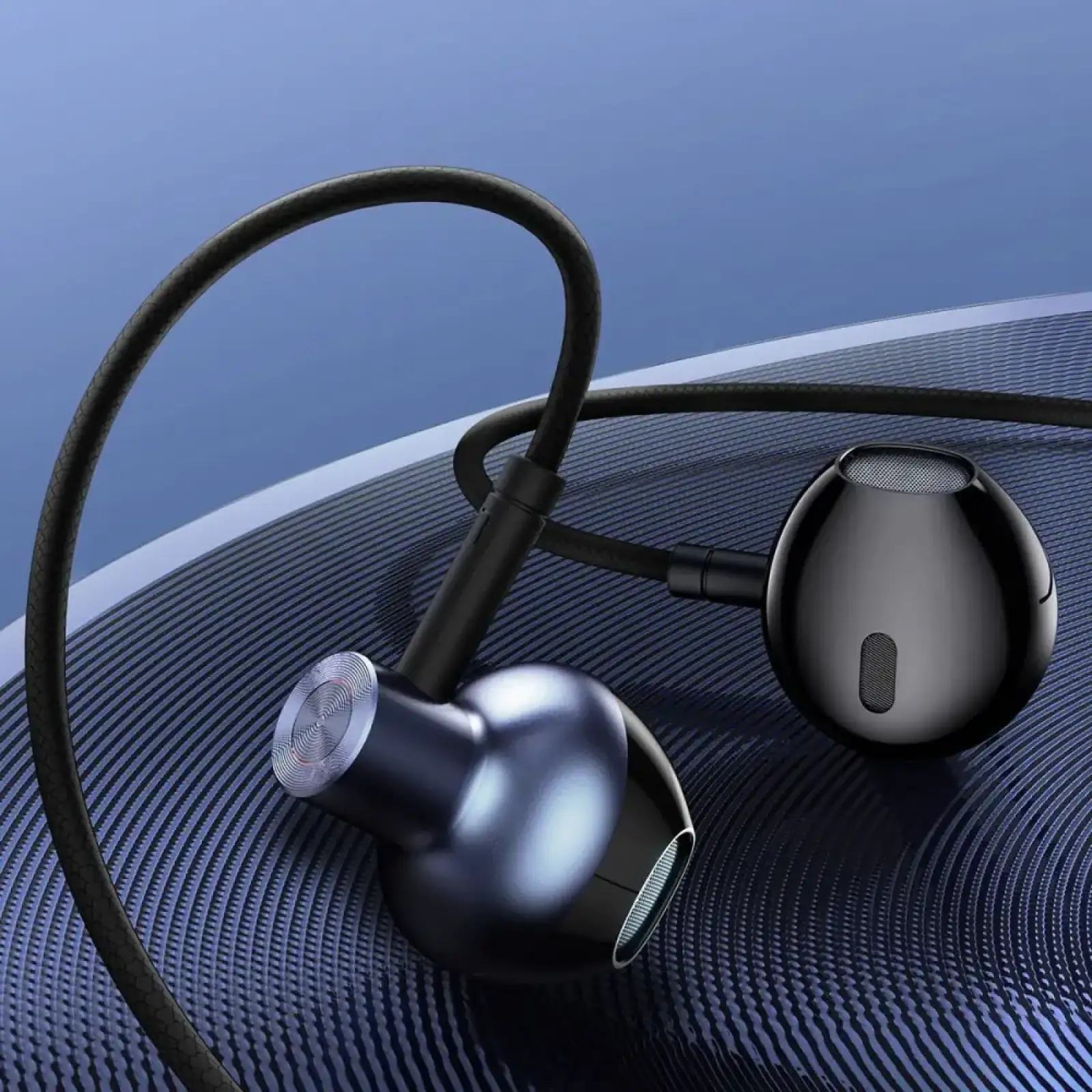 Наушники Baseus Encok H19 Wired Blue
