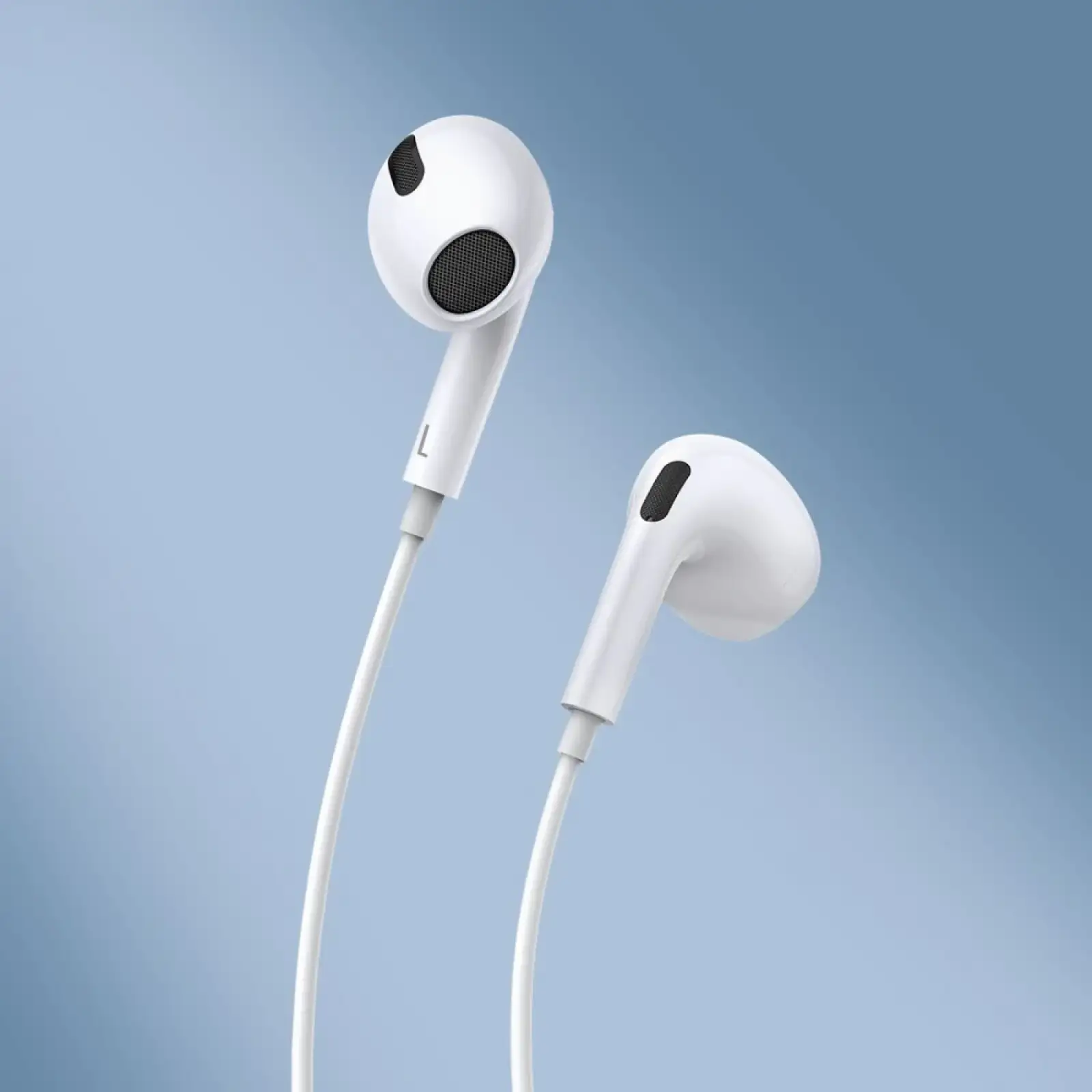 Наушники Baseus Encok Wired C17 (Type-C) White, NGCR010002