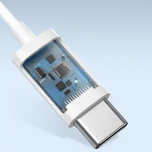 Наушники Baseus Encok Wired C17 (Type-C) White, NGCR010002