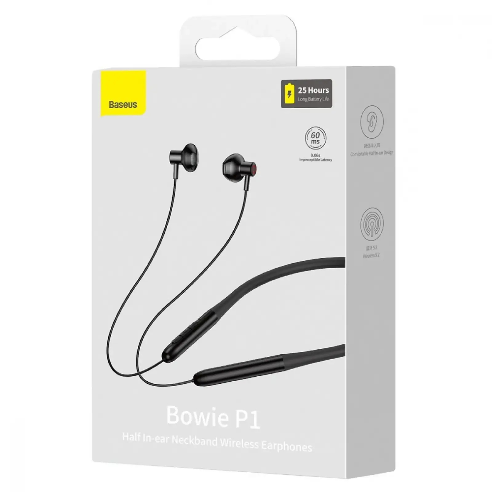 Навушники Baseus Bowie P1 Neckband Black, A00025800113-Z1