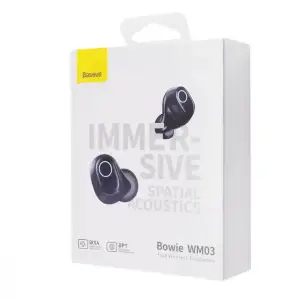 Беспроводные наушники Baseus Bowie WM03 TWS Black, NGTW330401