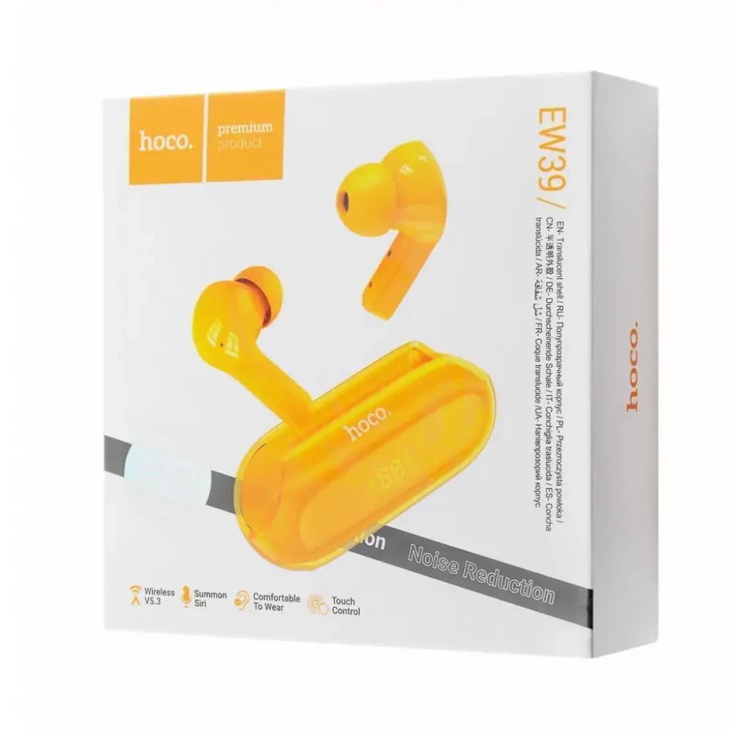 Бездротові навушники Hoco EW39 Bright TWS Yellow