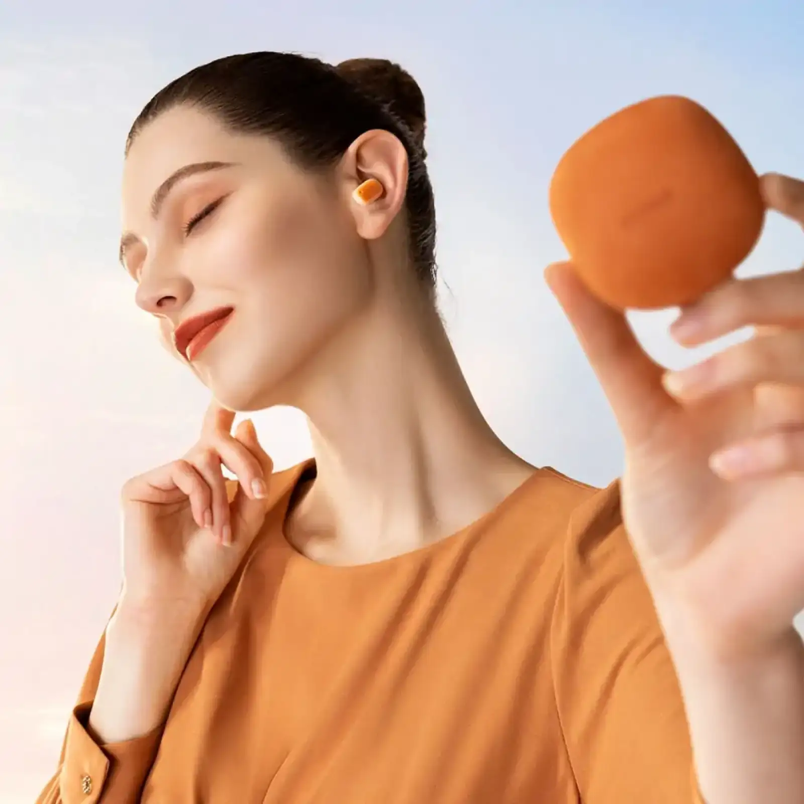 Беспроводные наушники Baseus AirNora 2 TWS Orange, NGTW320207