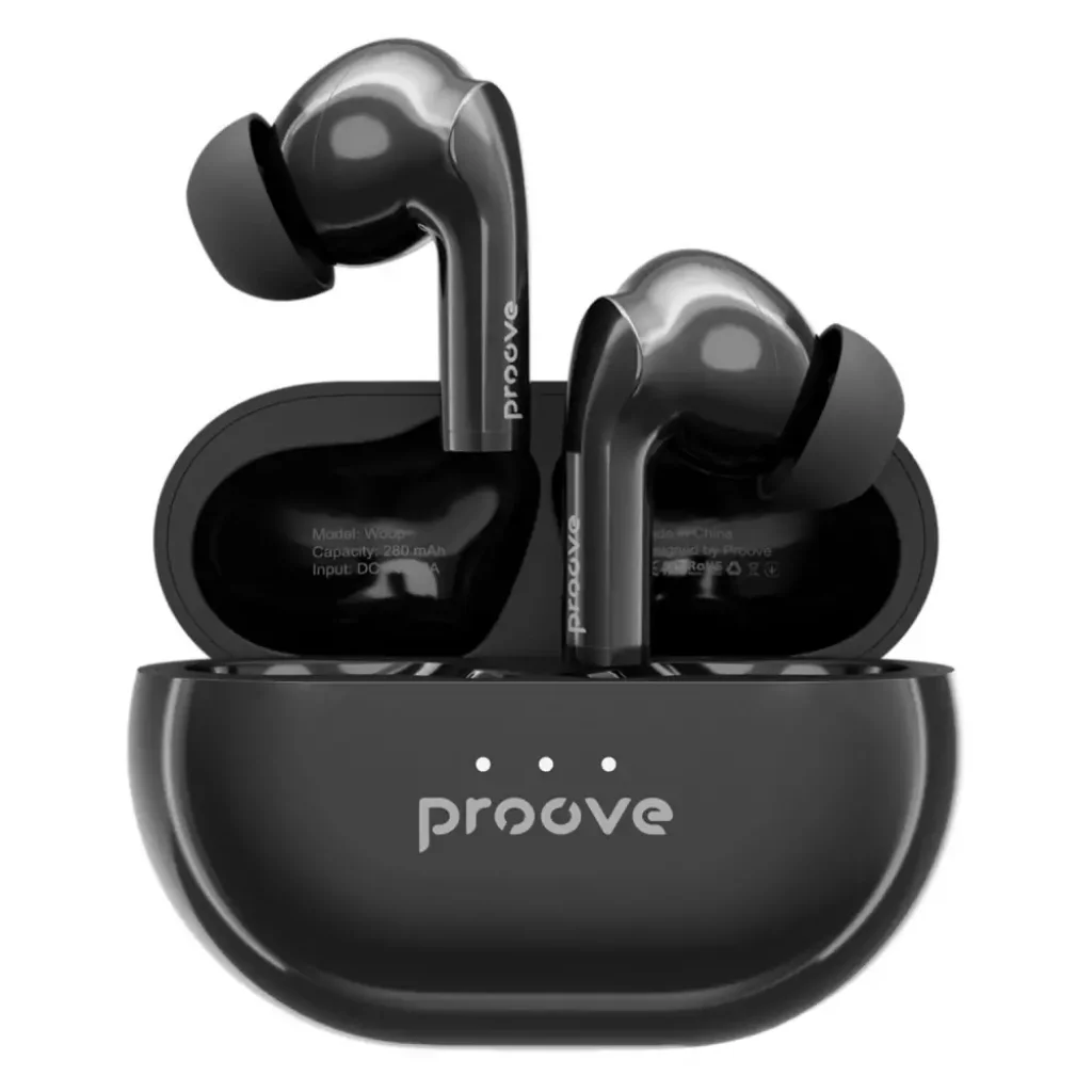 Бездротові навушники Proove Woop TWS with ANC Silver/Black TWWP00010006