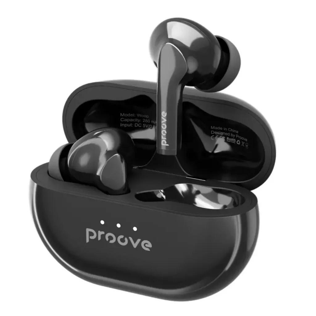 Бездротові навушники Proove Woop TWS with ANC Silver/Black TWWP00010006