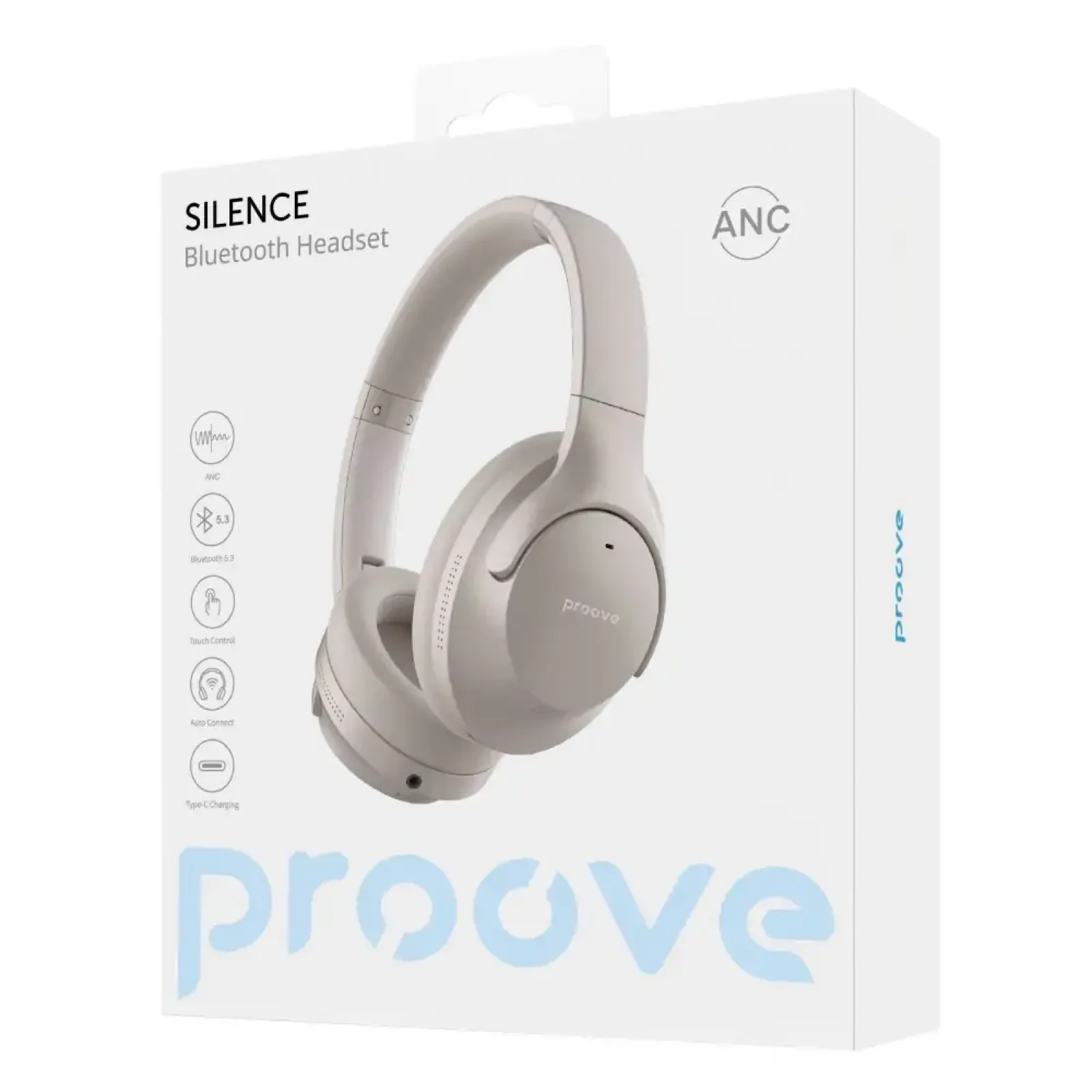 Бездротові навушники Proove Silence with ANC Beige HPSL00010007