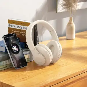 Беспроводные наушники Hoco W45 Enjoy Bluetooth Milky White