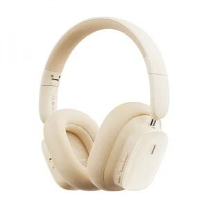 Беспроводные наушники Baseus Bowie H1i з шумопоглинанням White, A00050402223-00