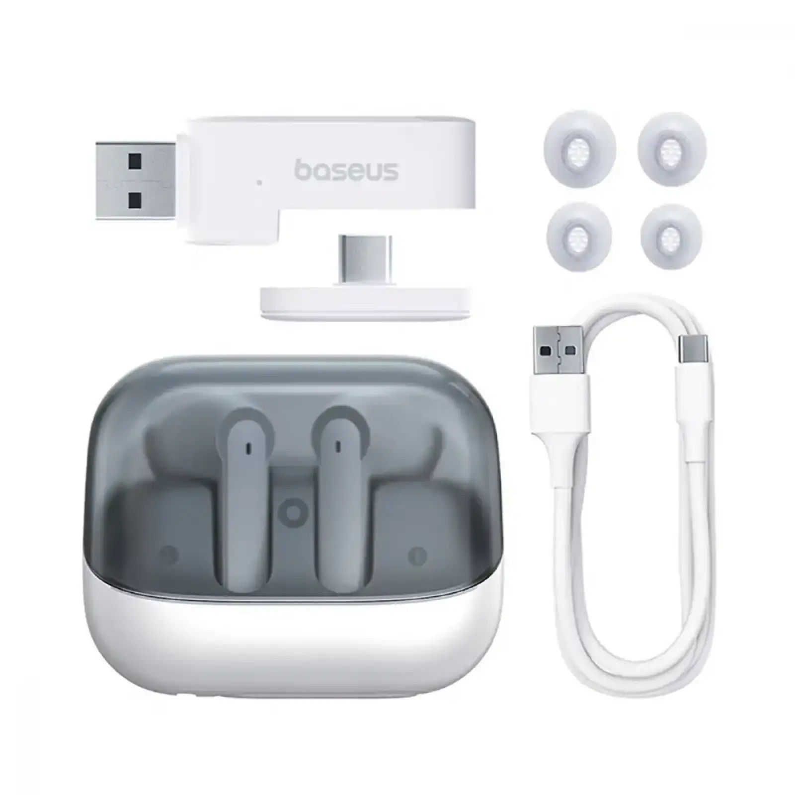 Бездротові навушники Baseus AeQur G10 TWS White, A00055400221-00