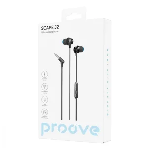 Провідні навушники Proove Scape J2 (3.5mm) Black, WESJ20000801