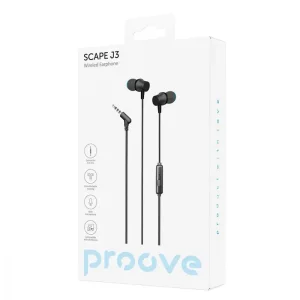 Провідні навушники Proove Scape J3 (3.5mm) Black, WESJ30000801