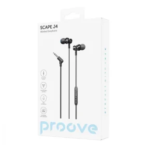 Провідні навушники Proove Scape J4 (3.5mm) Black, WESJ40000801